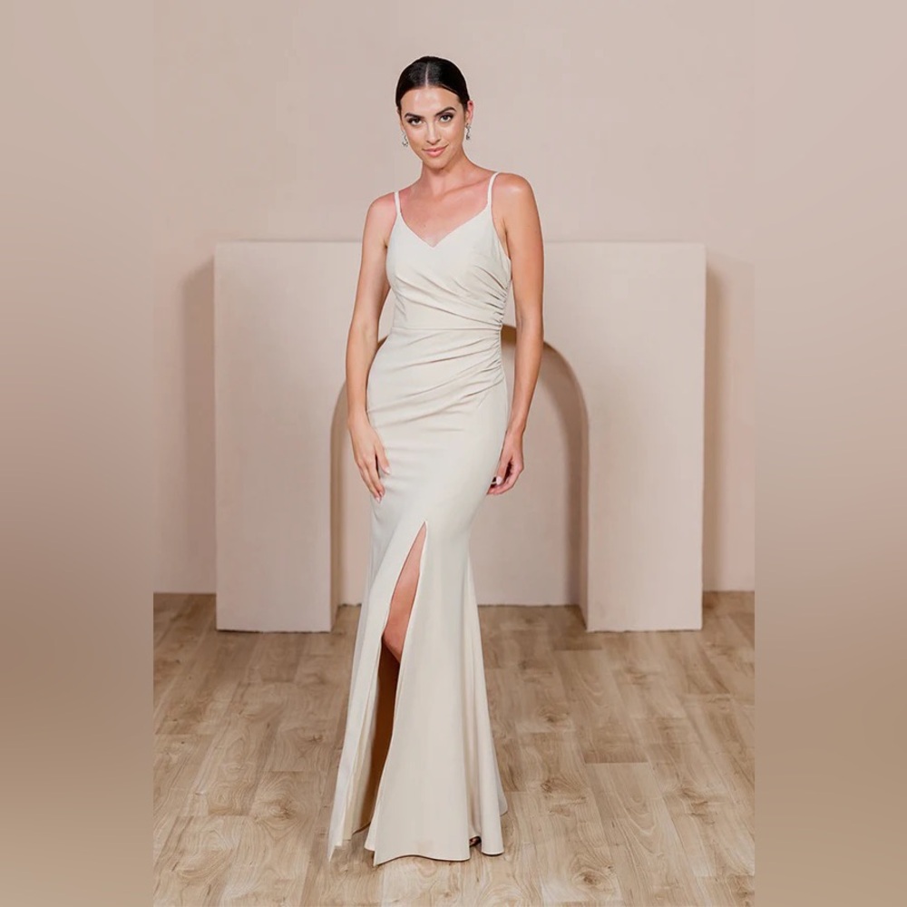 Revelry Olive Green Gown, new with tags